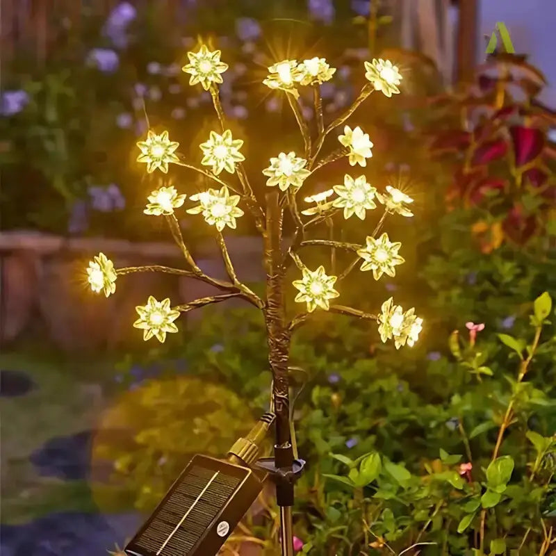 Luminária Solar para Jardim Flor de Cereja - Americo Store