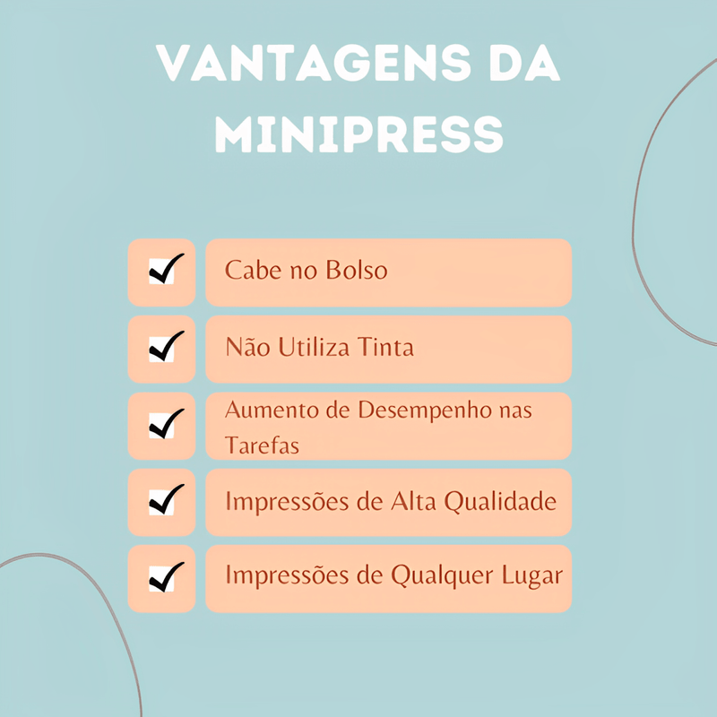 Mini Impressora Portátil - MiniPress - Minha loja