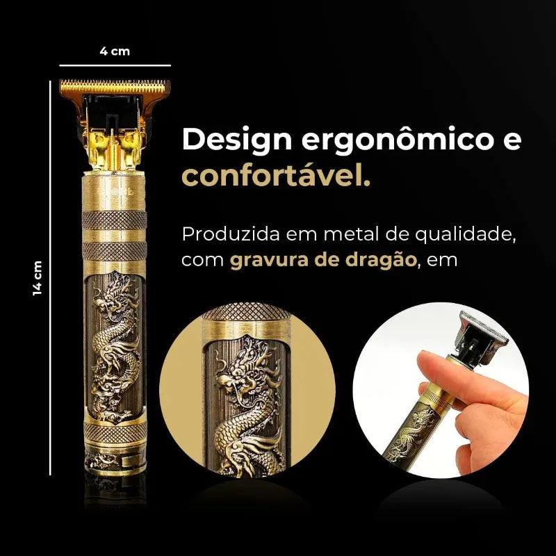 Maquina de Cortar Cabelo Dragão Dourado - Minha loja