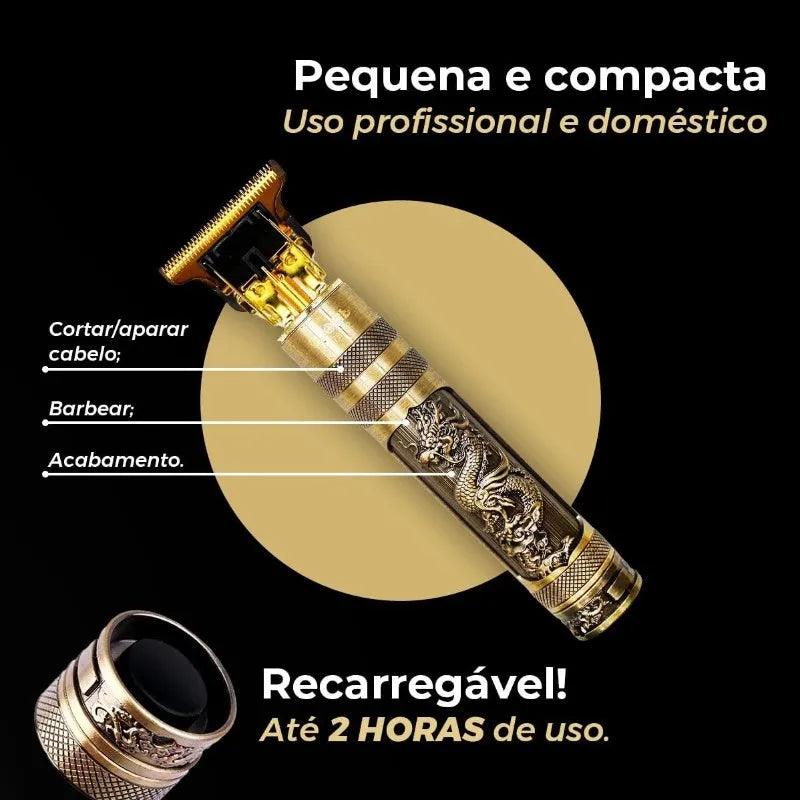 Maquina de Cortar Cabelo Dragão Dourado - Minha loja