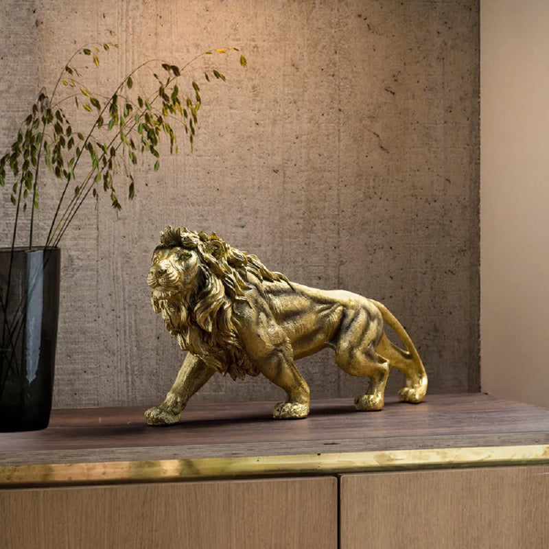 Escultura Golden Lion