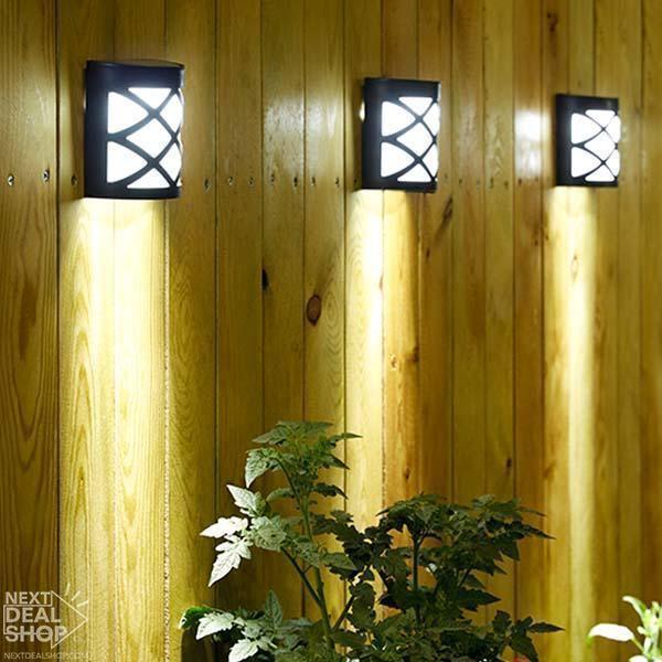 Luz LED de Parede para Jardim com Painel Solar - Minha loja