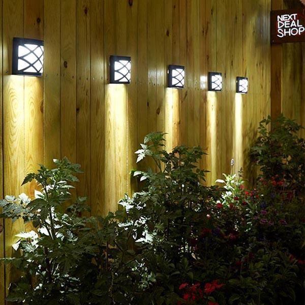 Luz LED de Parede para Jardim com Painel Solar - Minha loja